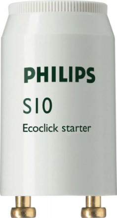 Стартер Philips S10 4-65W 220-240V 25X1 Стартер Philips S10 4-65W 220-240V 25X1